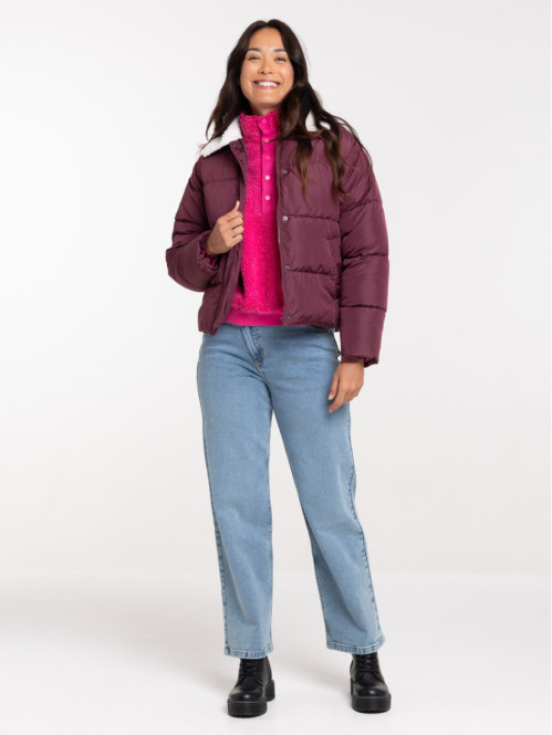 Doudoune courte col sherpa...