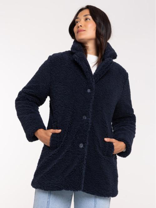 Manteau sherpa marine navy...