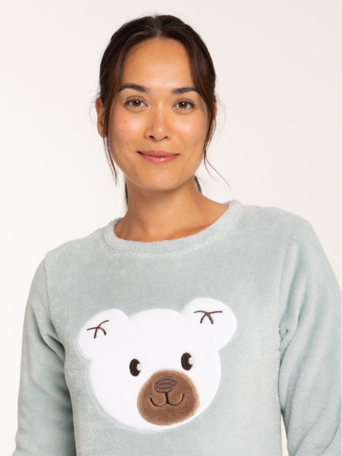 Pyjama tout doux ourson femme