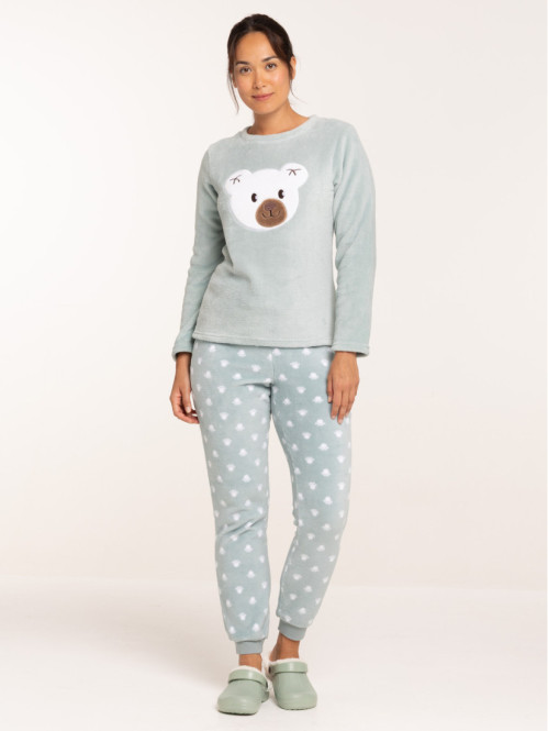Pyjama tout doux ourson femme