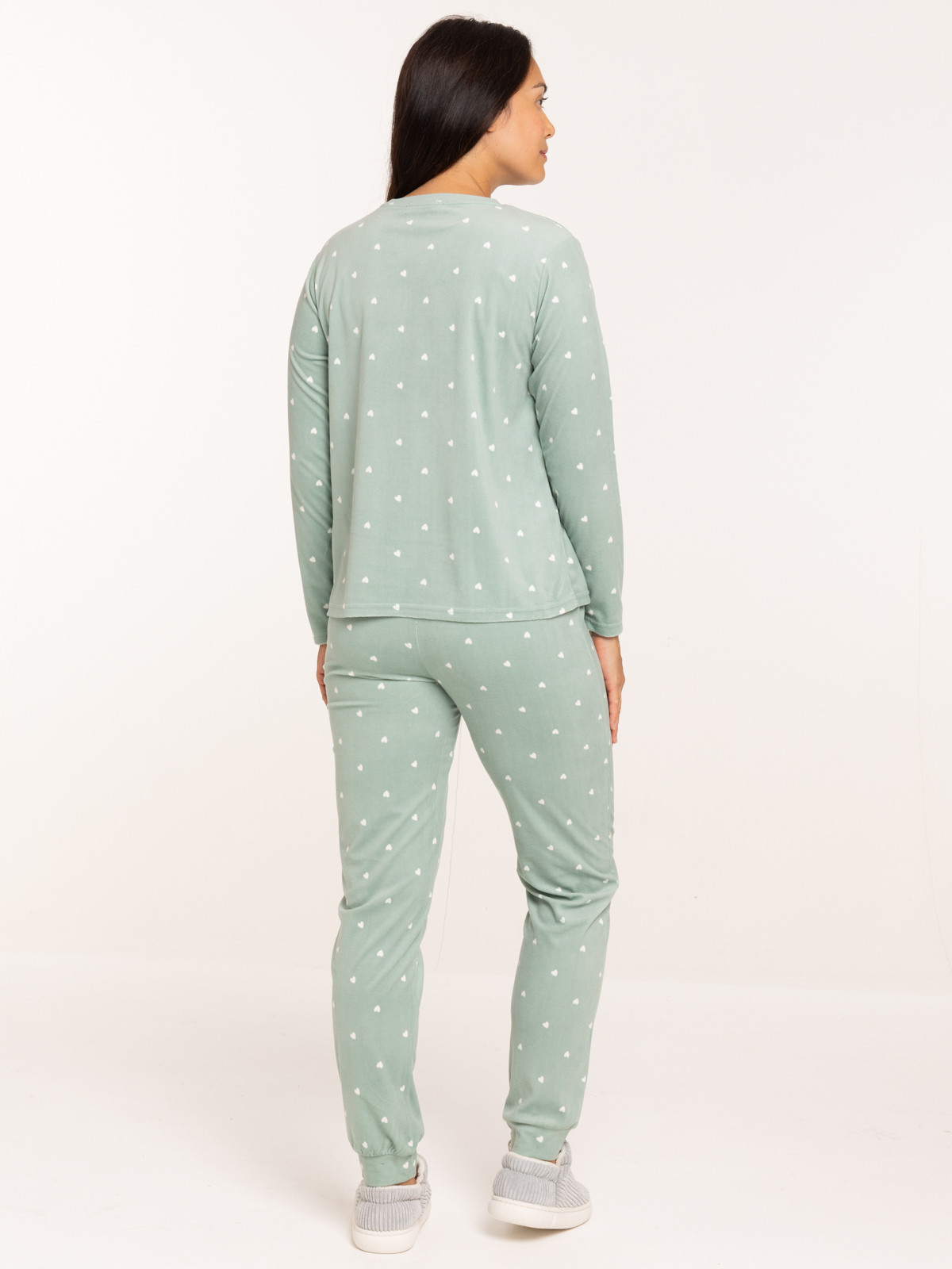 Pyjama jade velours coeur femme Pyjama jade velours coeur femme
