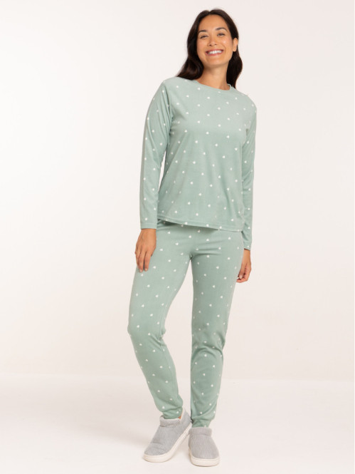 Pyjama jade velours coeur...