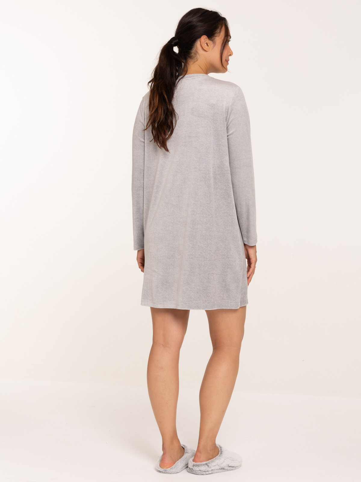 Chemise de nuit velours ourson femme Chemise de nuit velours ourson femme