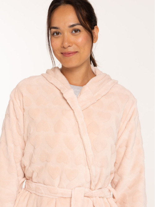 Robe de chambre motif coeur...