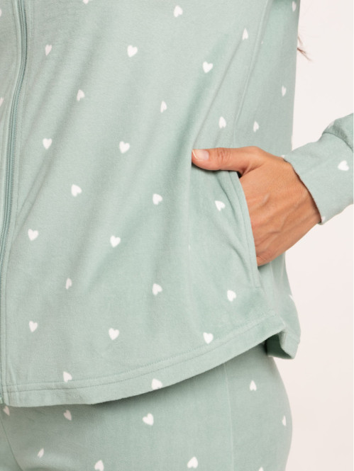 Sweat de nuit velours coeur...