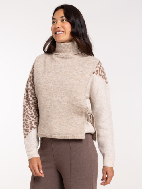 Écharpe pull col roulé femme