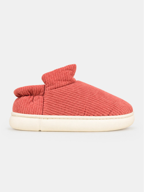Chaussons roses velours...