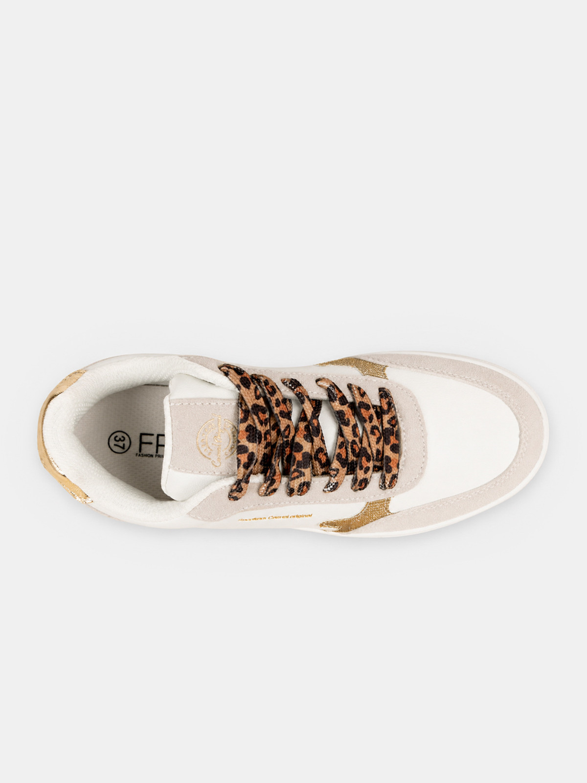 Baskets lacet léopard femme (37-42) Baskets lacet léopard femme (37-42)