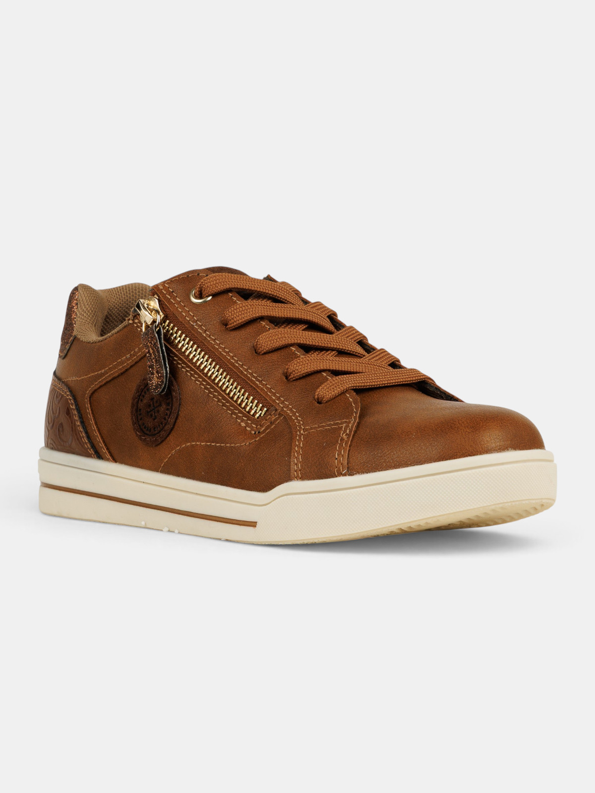 Baskets zippées marrons femme (36-41) Baskets zippées marrons femme (36-41)