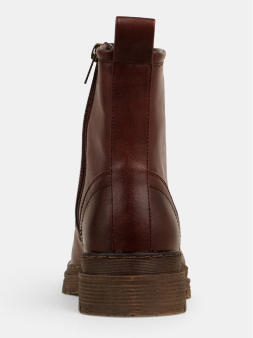 Bottines plates bordeaux femme (36-41) Bottines plates bordeaux femme (36-41)