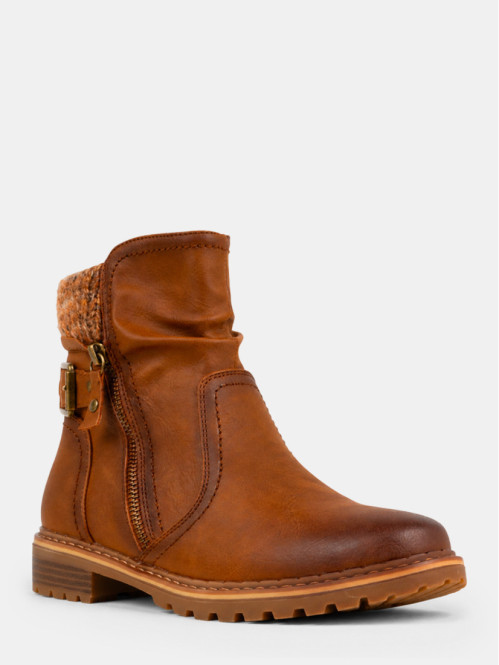 Bottines col maille femme...