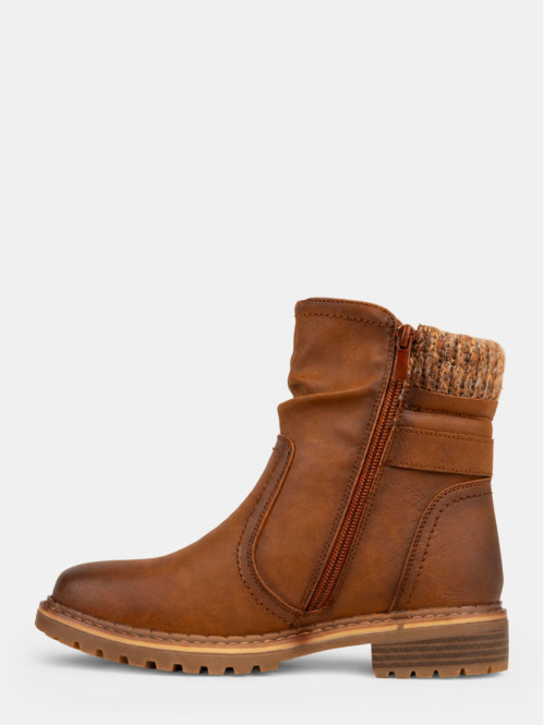 Bottines col maille femme...