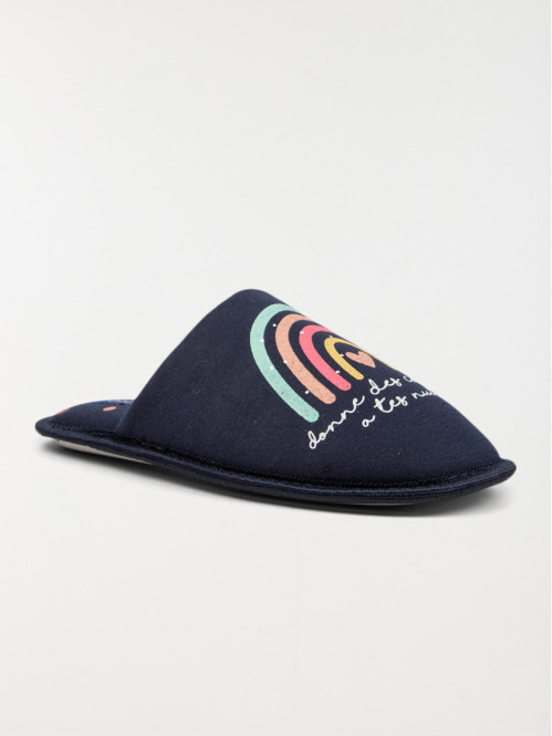 Chaussons arc-en-ciel femme...