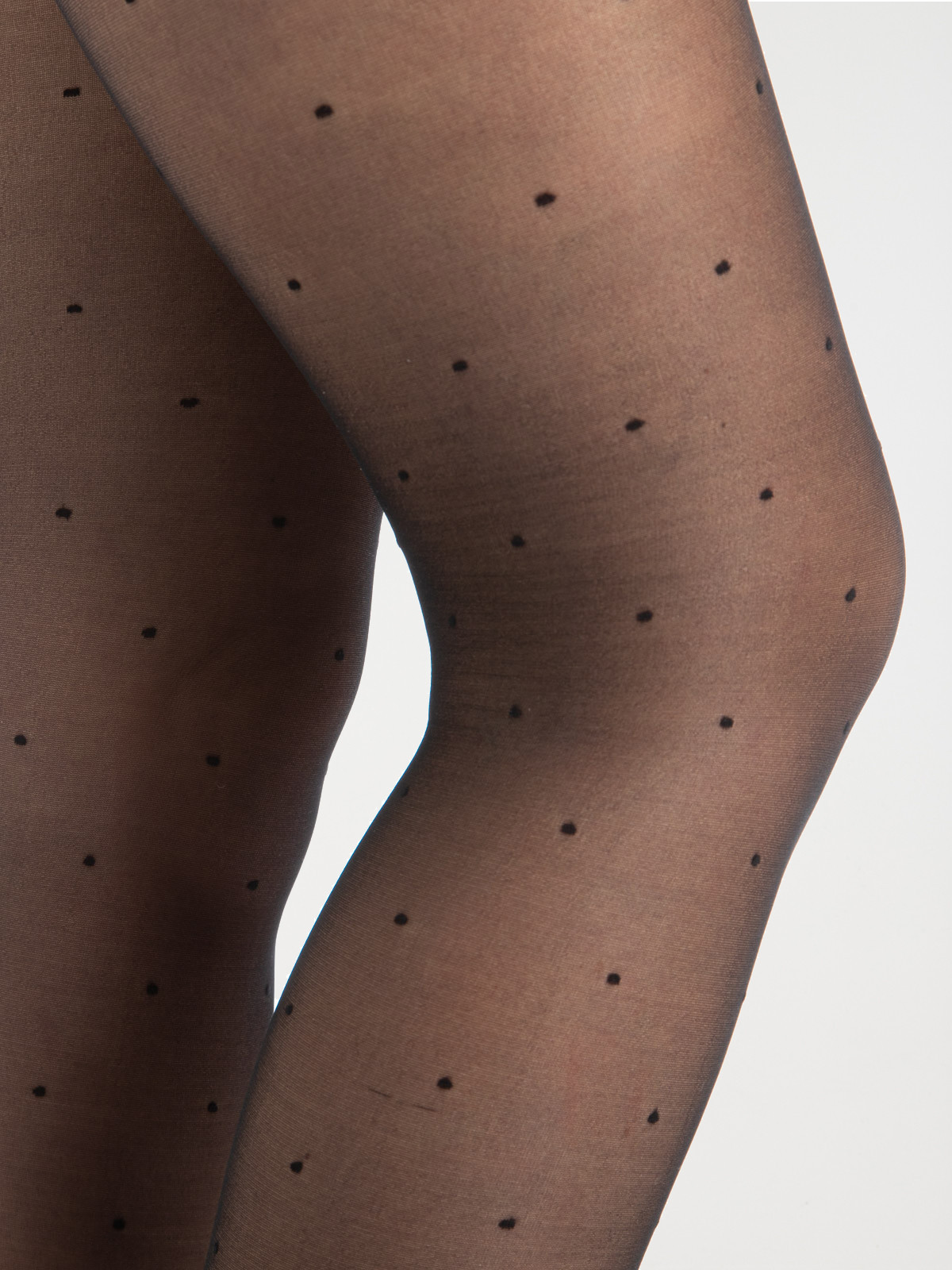 Collant plumetis femme 20D noir