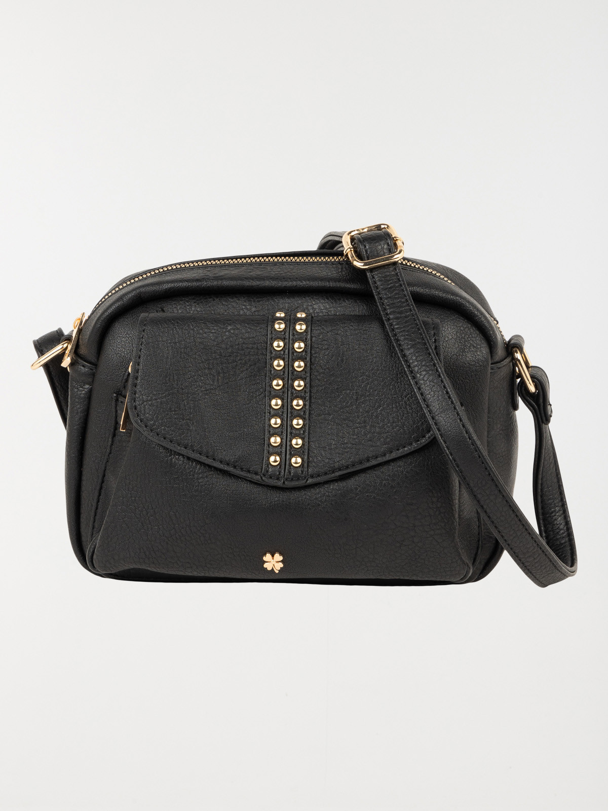 Sac besace trèfle doré femme