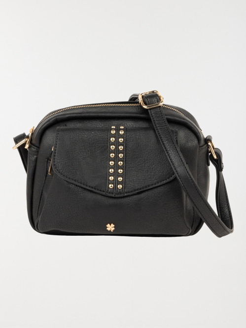 Sac besace trèfle doré femme