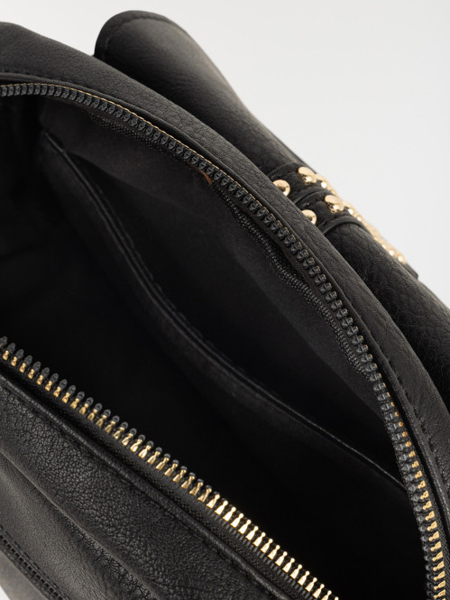 Sac besace trèfle doré femme