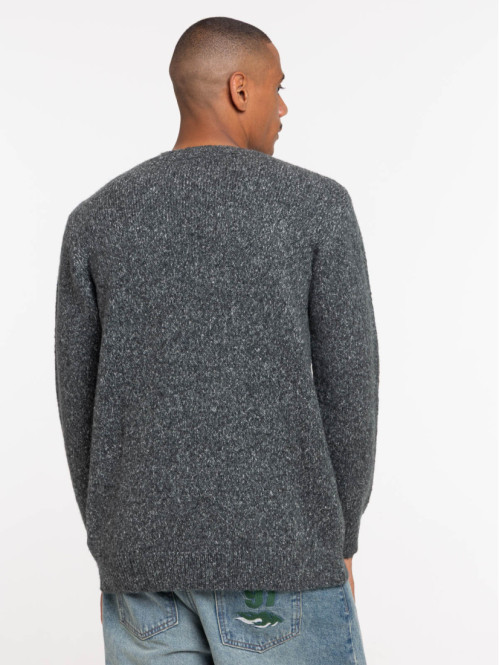 Pull maille moulinée col...