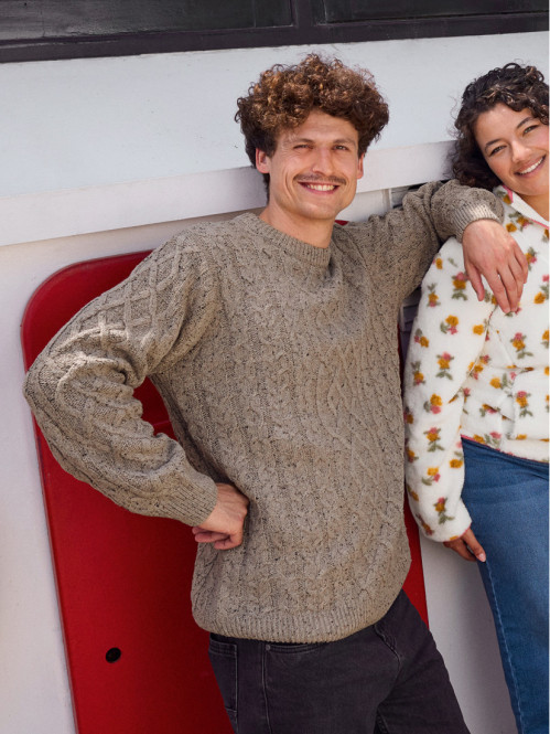 Pull col rond homme coloris...