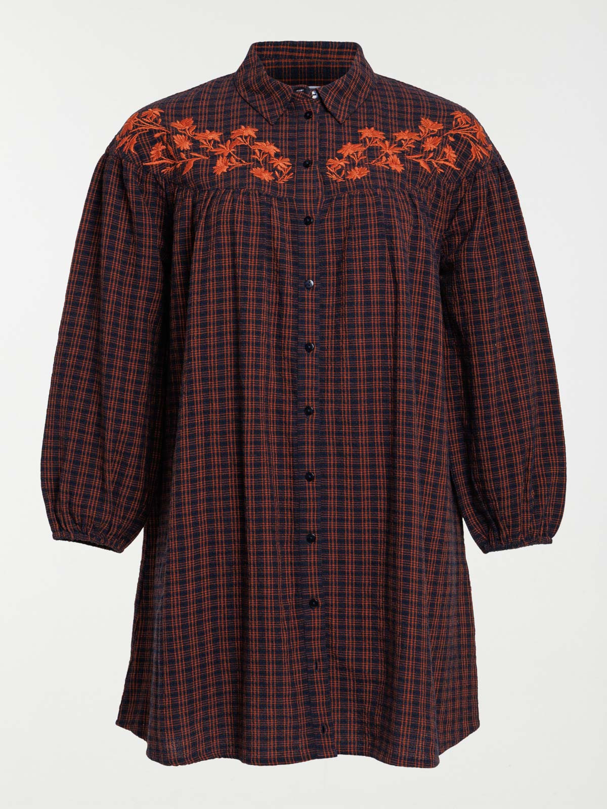 Robe à carreaux grande taille femme