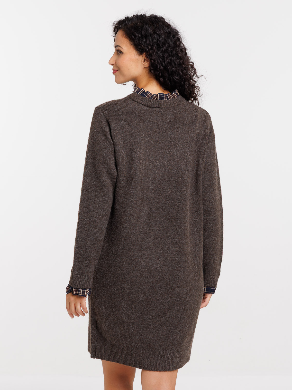 Robe pull effet 2-en-1 femme Robe pull effet 2-en-1 femme