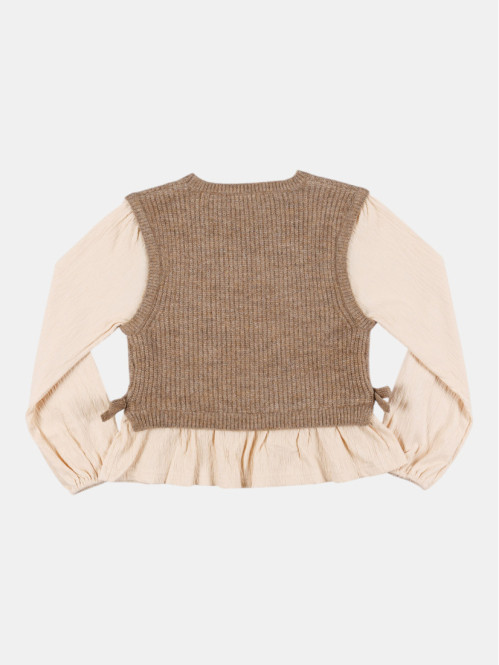 Pull et blouse 2-en-1 fille...