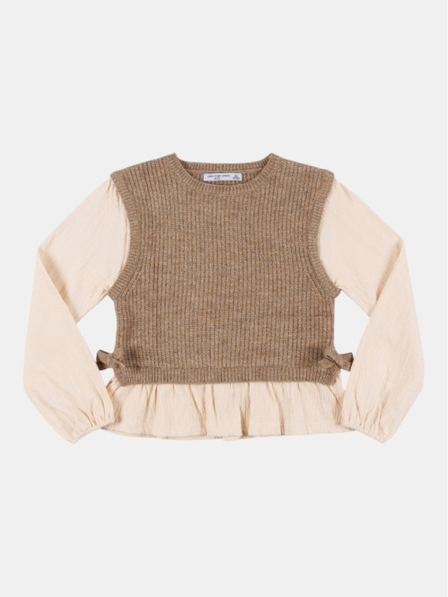Pull et blouse 2-en-1 fille...