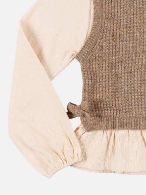 Pull et blouse 2-en-1 fille...