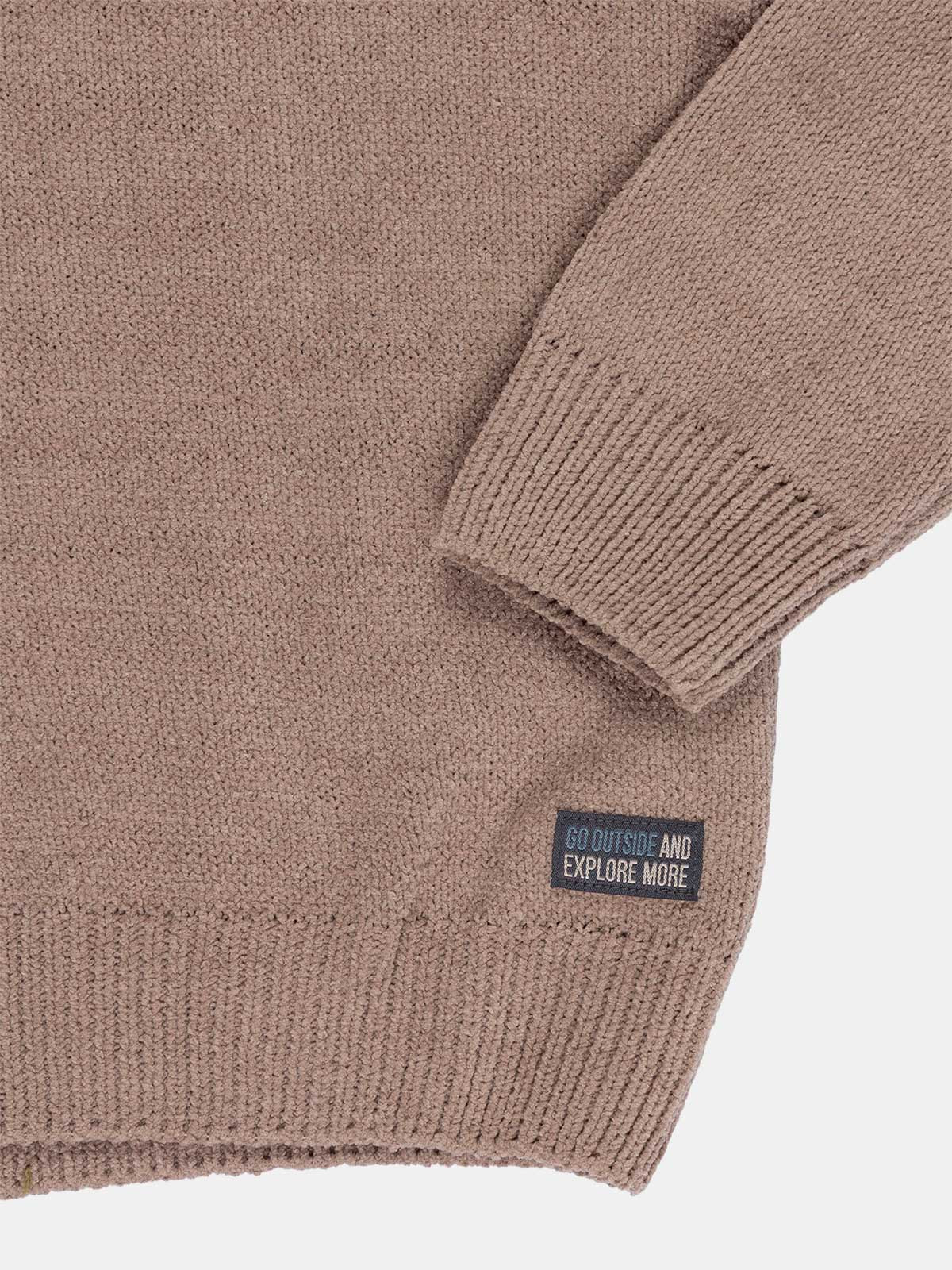 Pull coloris châtaigne garçon (3-12A) Pull coloris châtaigne garçon (3-12A)