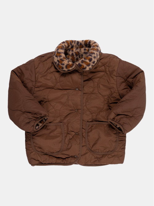 Veste réversible léopard...