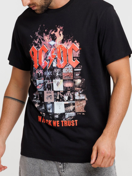 Tee-shirt noir ACDC homme