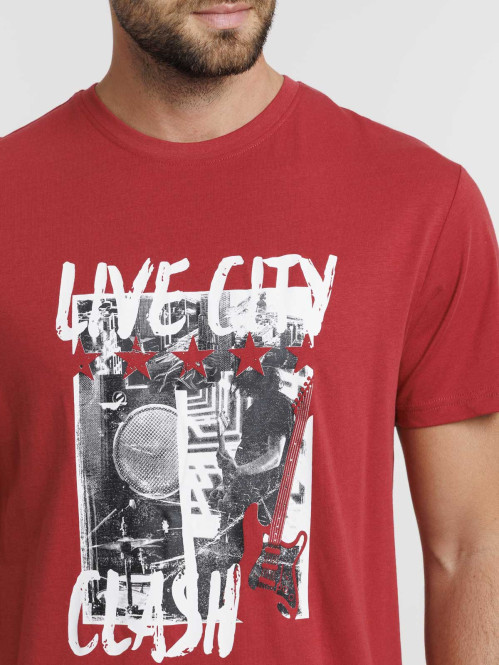 T-shirt homme imprimé devant
