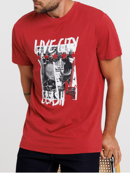 T-shirt homme imprimé devant