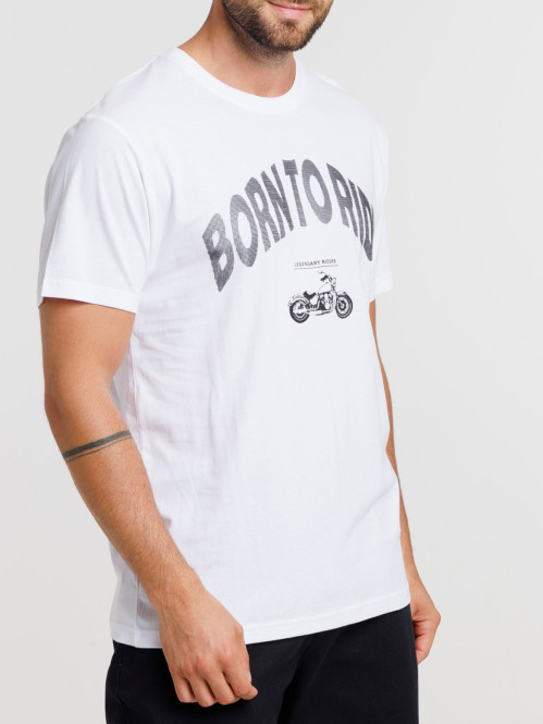 Tee-shirt imprimé moto...