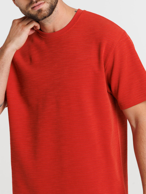 Tee-shirt uni col rond homme