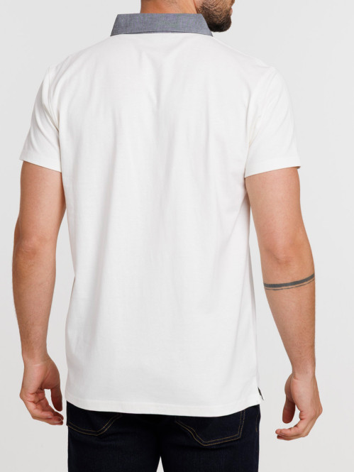 Polo col contrasté homme