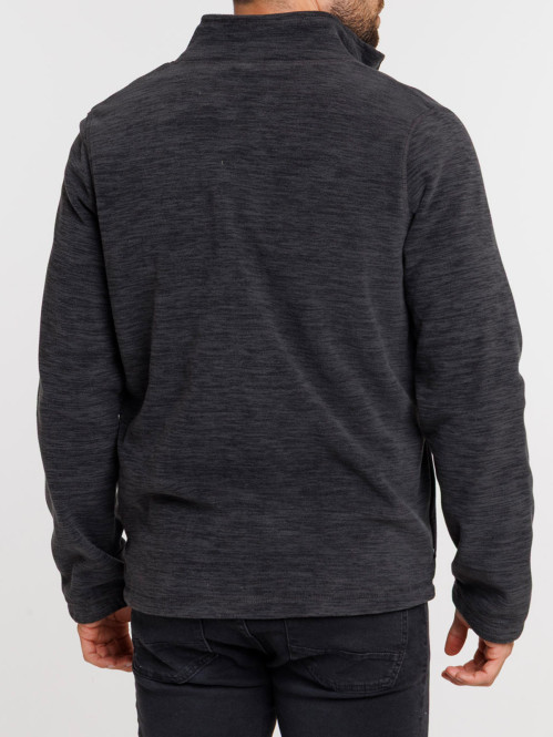 Sweat polaire zippé gris...