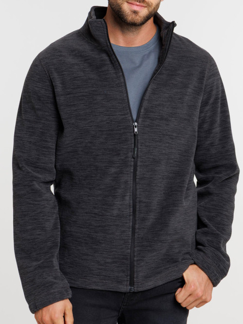 Sweat polaire zippé gris...