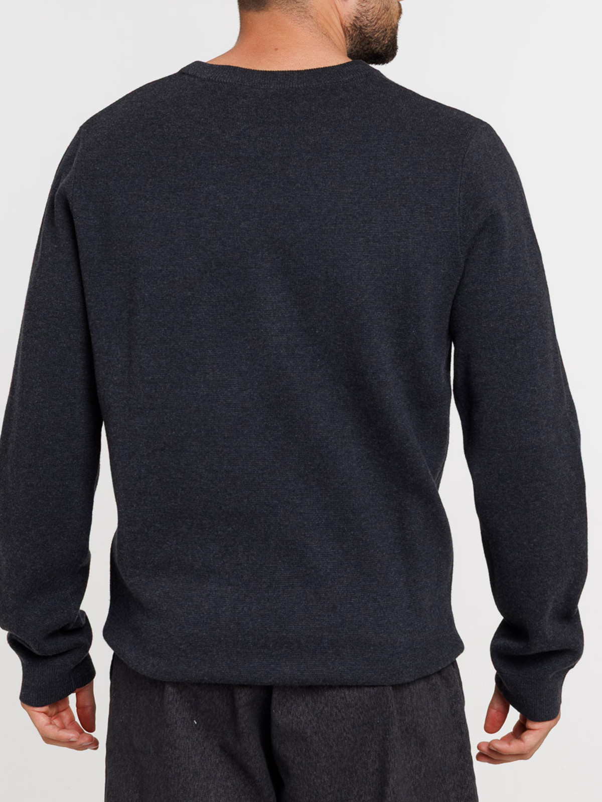 Pull col rond coloris volcan homme Pull col rond coloris volcan homme