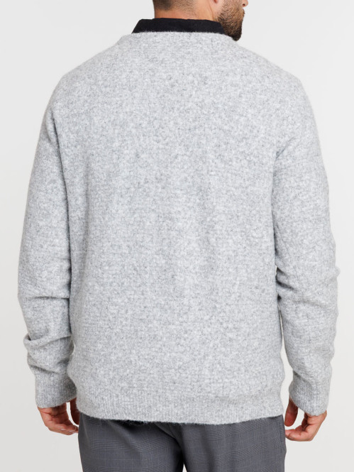 Pull col rond homme