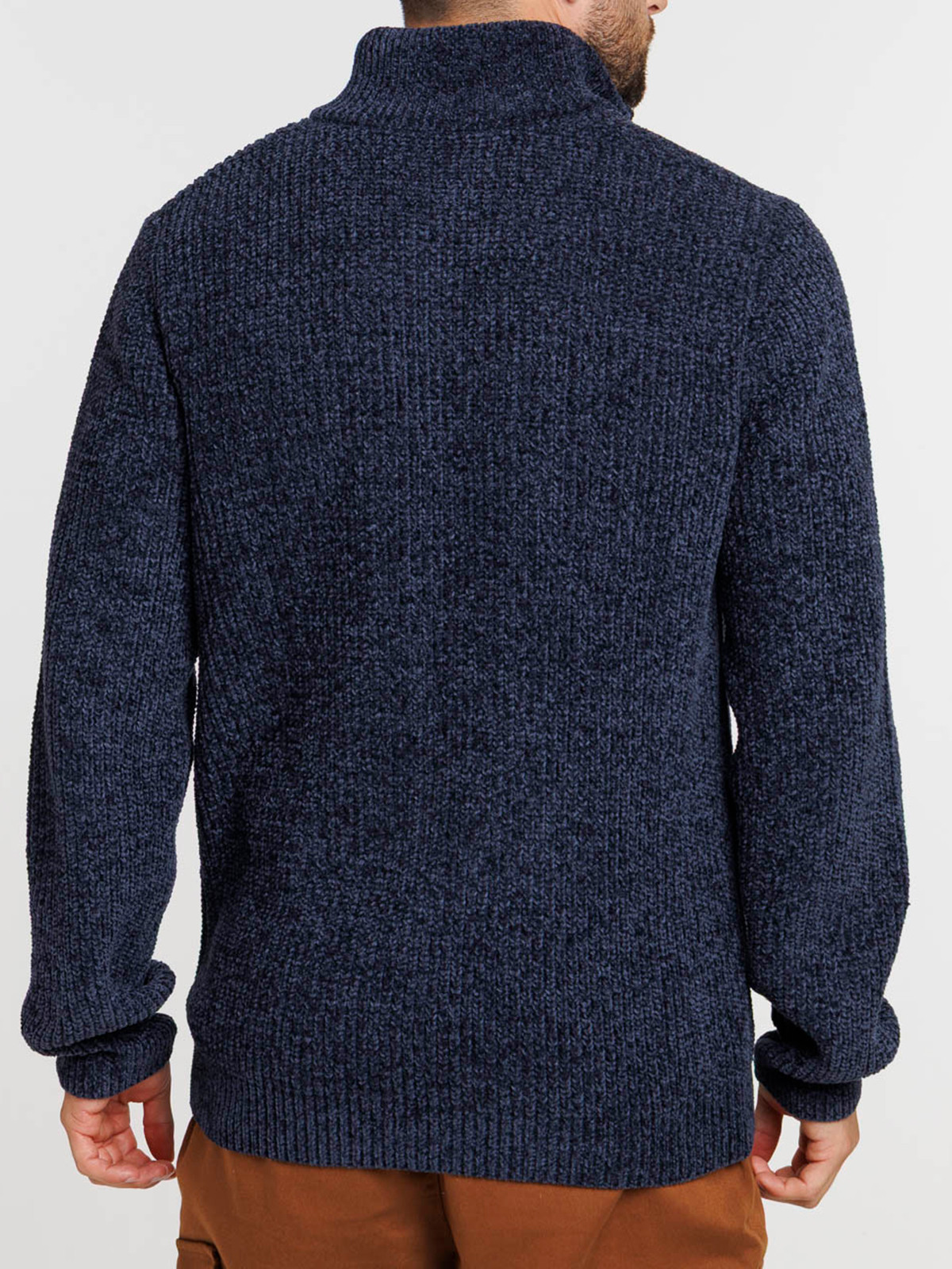Pull col montant zippé homme