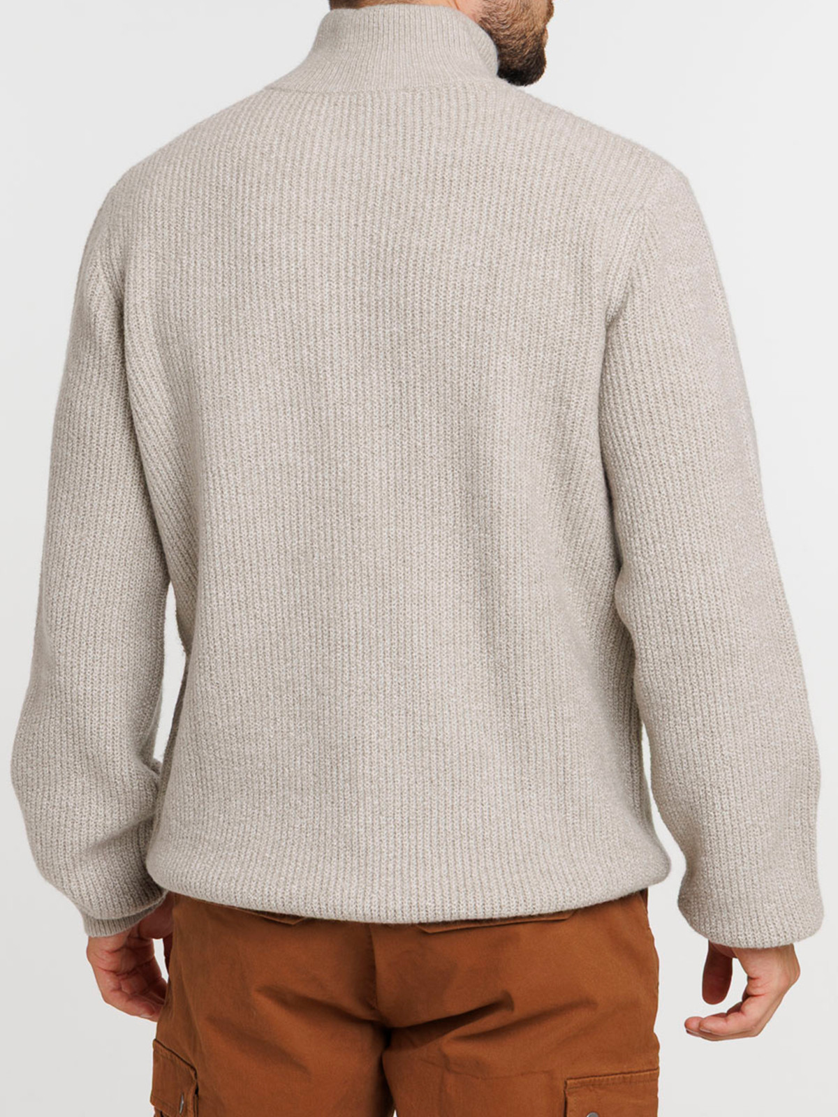 Pull zippé col montant homme Pull zippé col montant homme