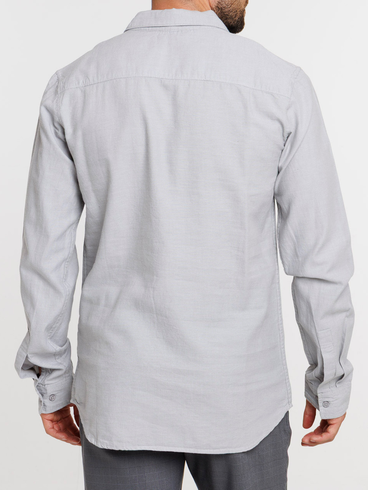 Chemise coton coloris neutre homme