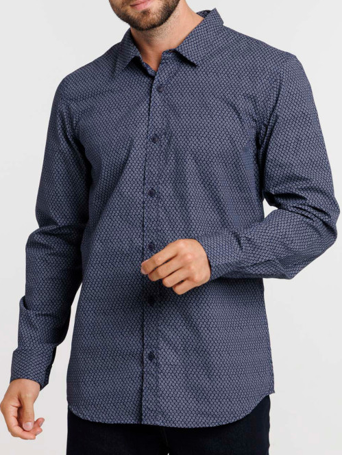 Chemise imprimée fleurs homme