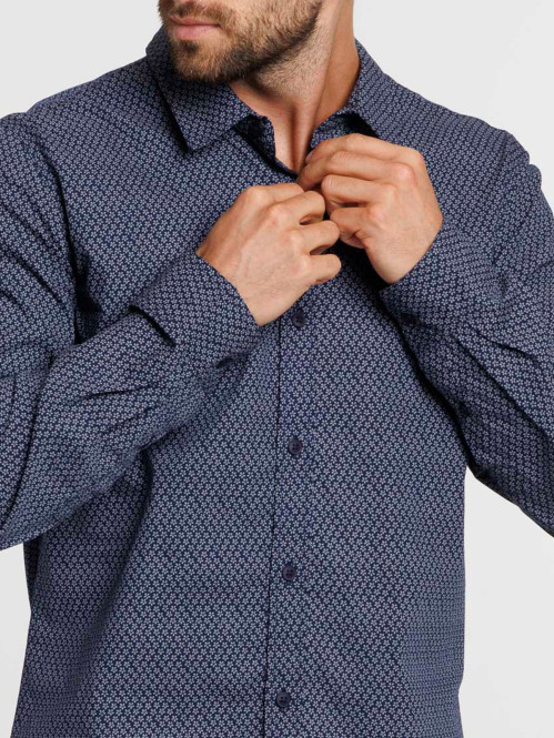 Chemise imprimée fleurs homme