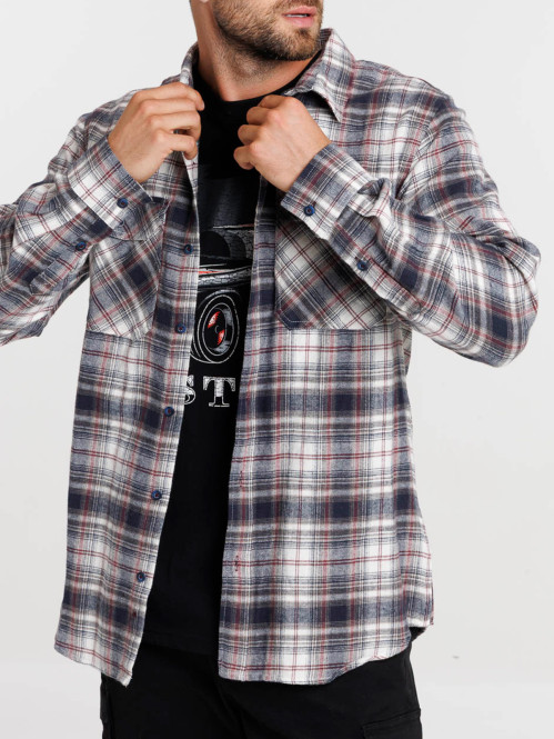 Chemise à carreaux homme