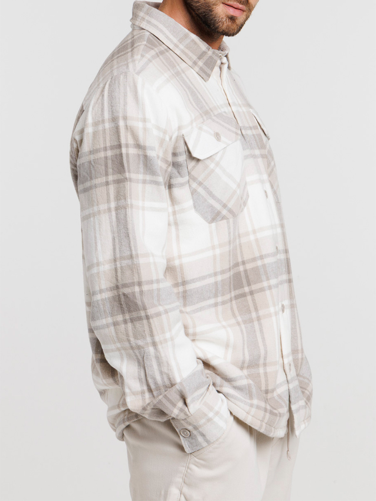 Surchemise à carreaux homme