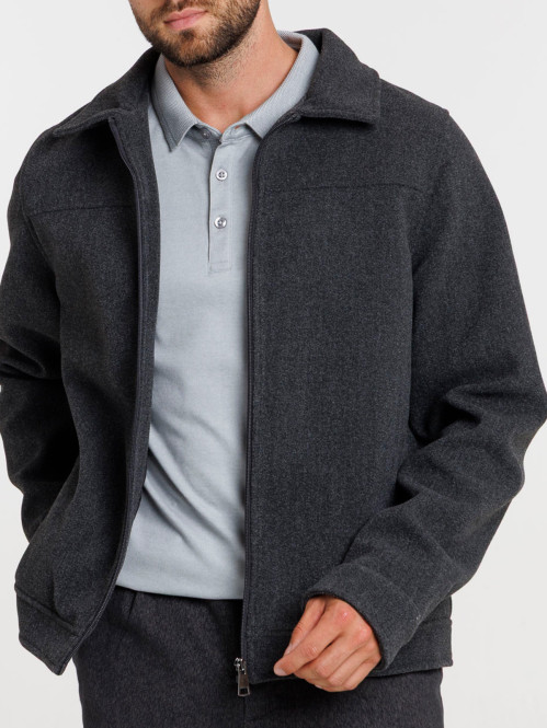 Blouson col classique homme