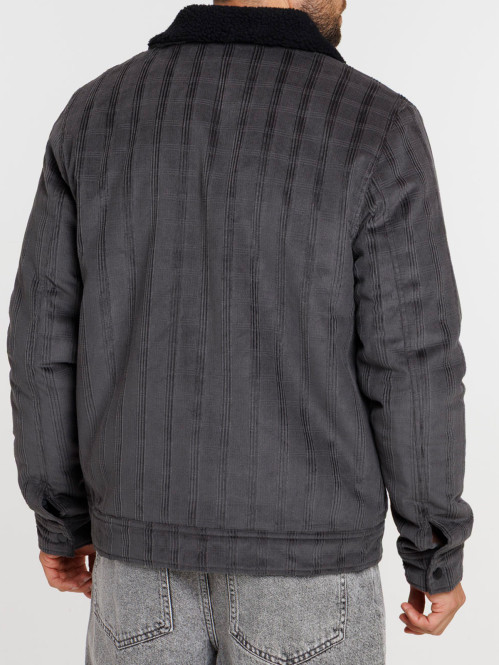 Blouson à carreaux col...