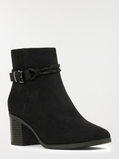 Bottines noires bride femme...